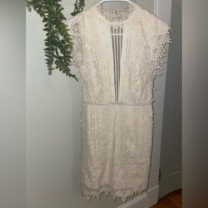 Free People High Neck Lace Backless Dress